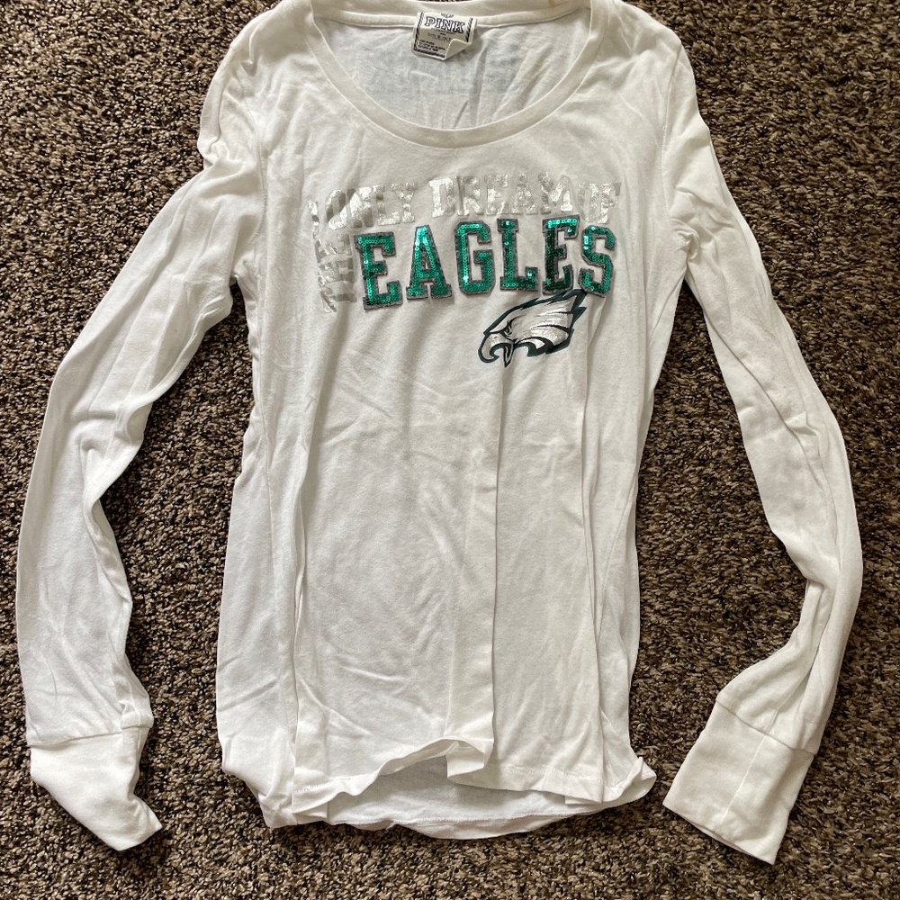 Womens eagles pink brand top
